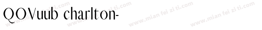 QOVuub charlton字体转换